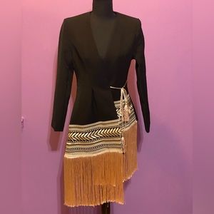 Asymmetrical blazer dress